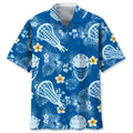 Hawaiian Shirt / Adults / S Lacrosse Blue Nature Hawaiian Shirt