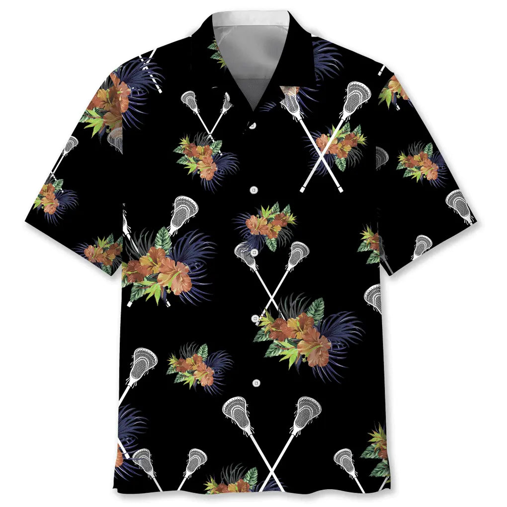 Hawaiian Shirt / Adults / S Lacrosse Hawaiian Nature Hawaiian Shirt
