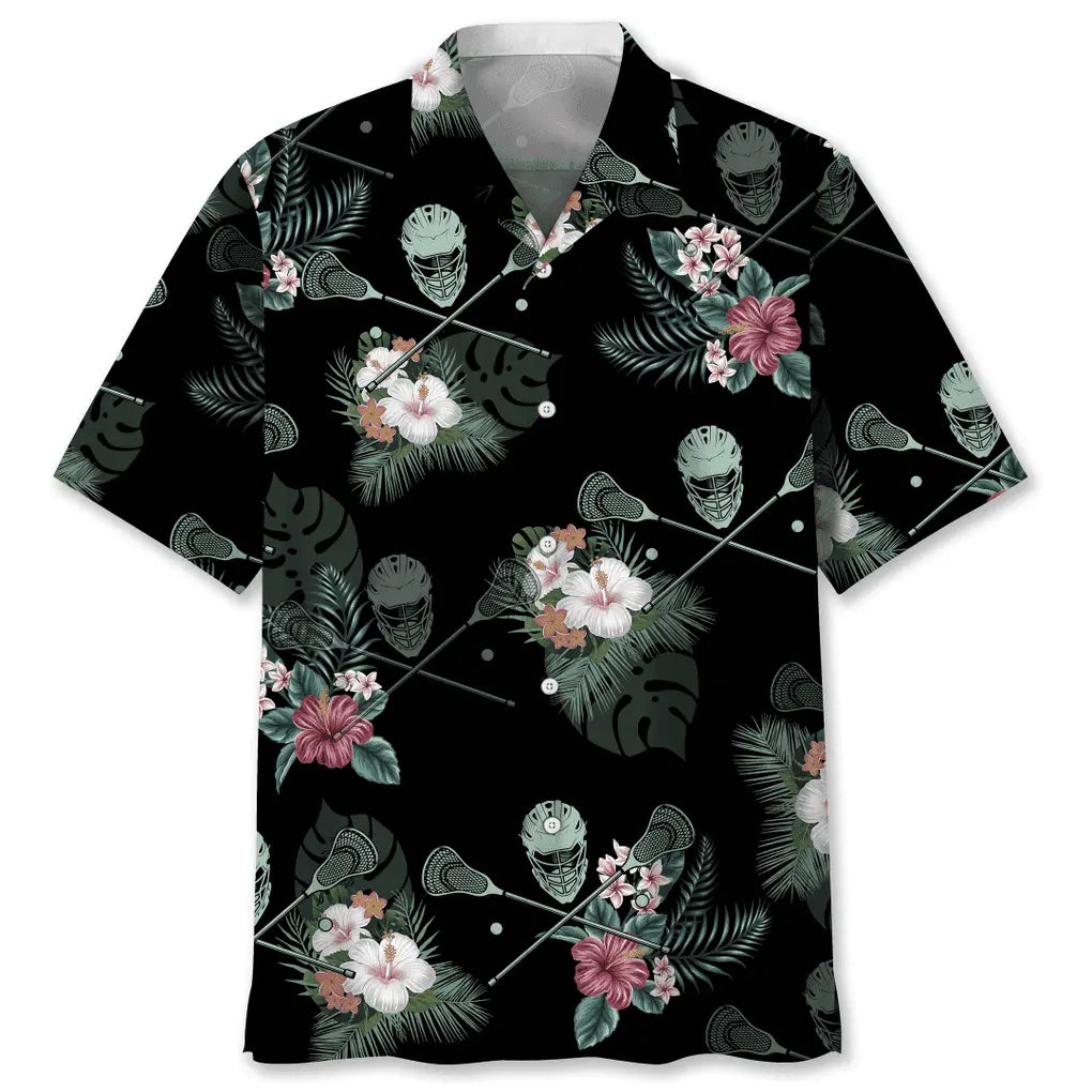 Hawaiian Shirt / Adults / S Lacrosse Hawaiian Tropical Hawaiian Shirt