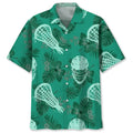 Hawaiian Shirt / Adults / S Lacrosse Kelly Green Hawaiian Shirt