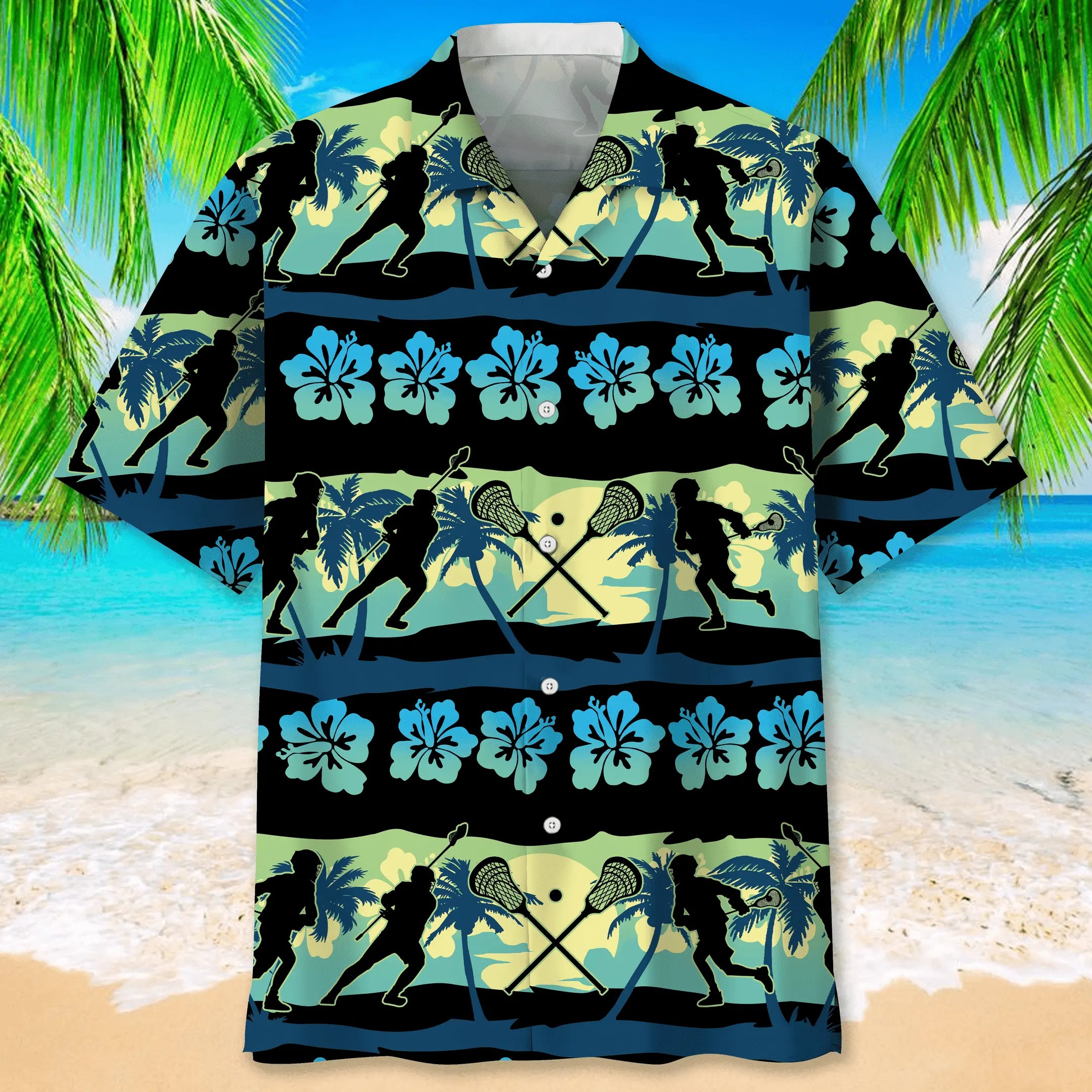 Lacrosse Nature Beach Hawaiian Shirt