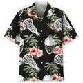 Hawaiian Shirt / Adults / S Lacrosse Nature Flower Hawaiian Shirt