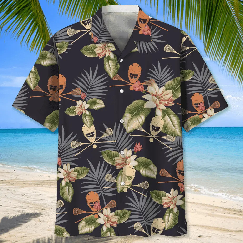 Lacrosse Nature Hawaiian Shirt