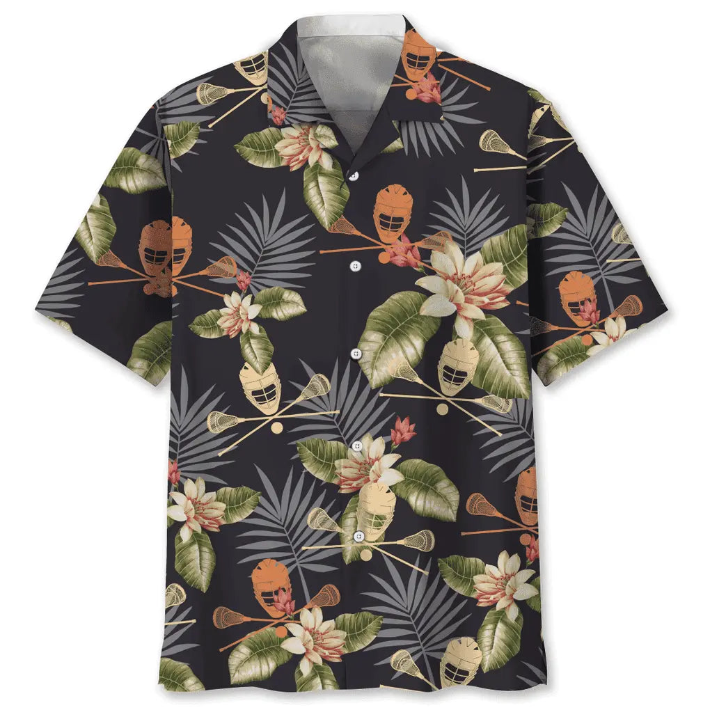 Hawaiian Shirt / Adults / S Lacrosse Nature Hawaiian Shirt
