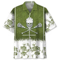 Hawaiian Shirt / Adults / S Lacrosse Skull Hawaiian Shirt