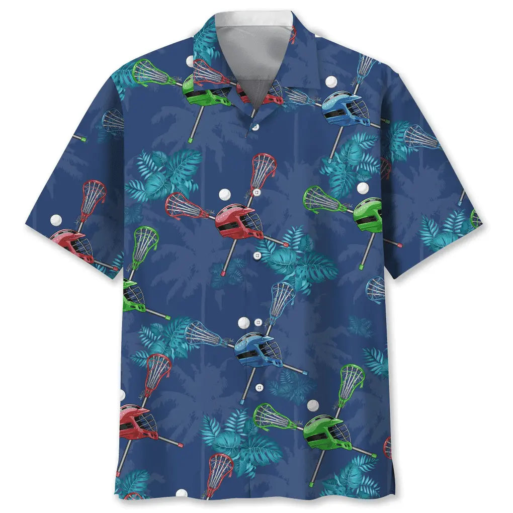 Hawaiian Shirt / Adults / S Lacrosse Tropical Hawaiian Shirt