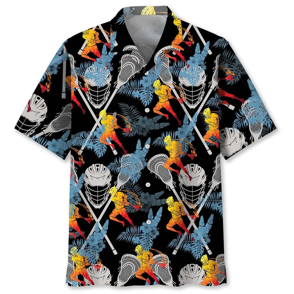 Hawaiian Shirt / Adults / S Lacrosse Tropical Hawaiian Shirt