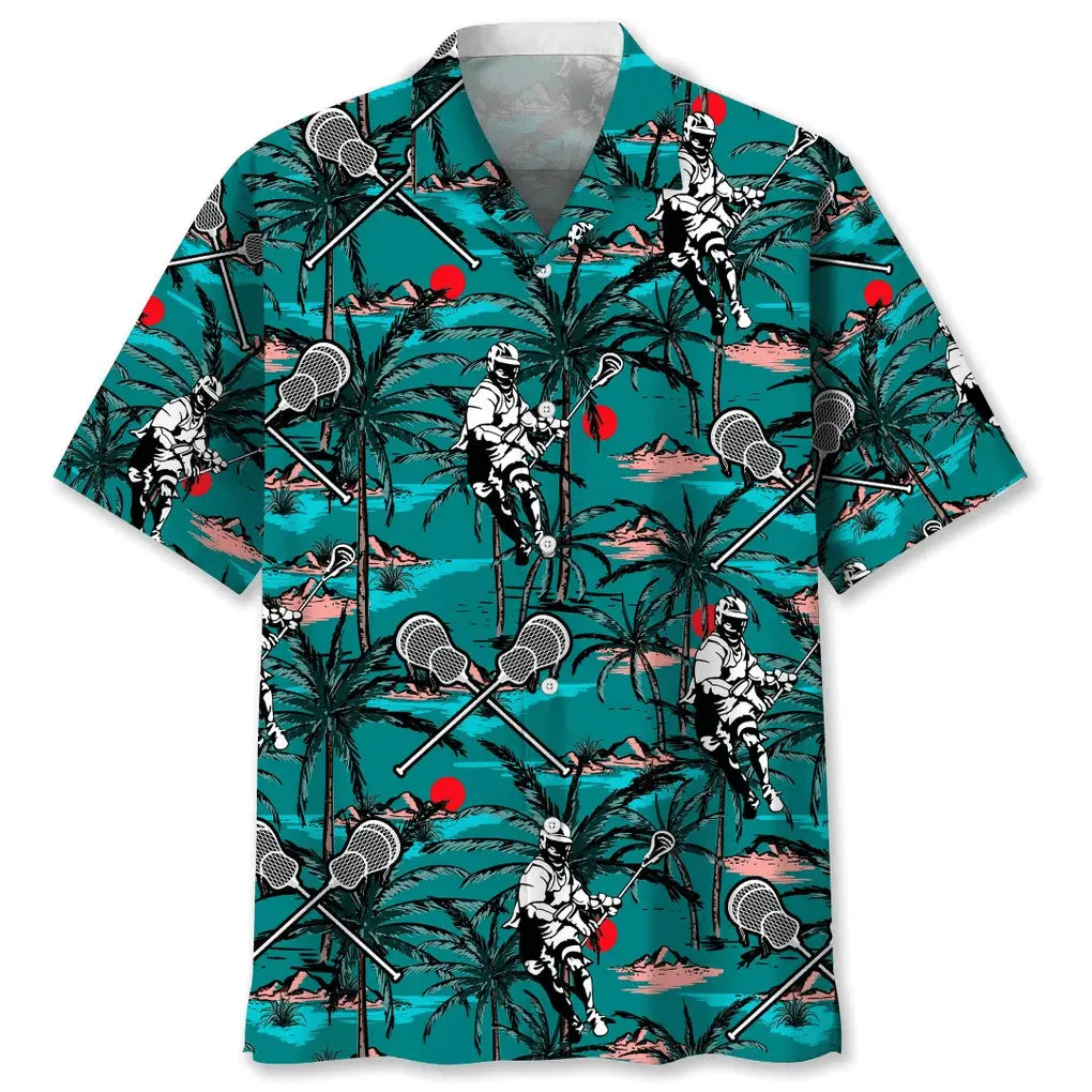 Hawaiian Shirt / Adults / S Lacrosse Vintage Hawaiian Shirt