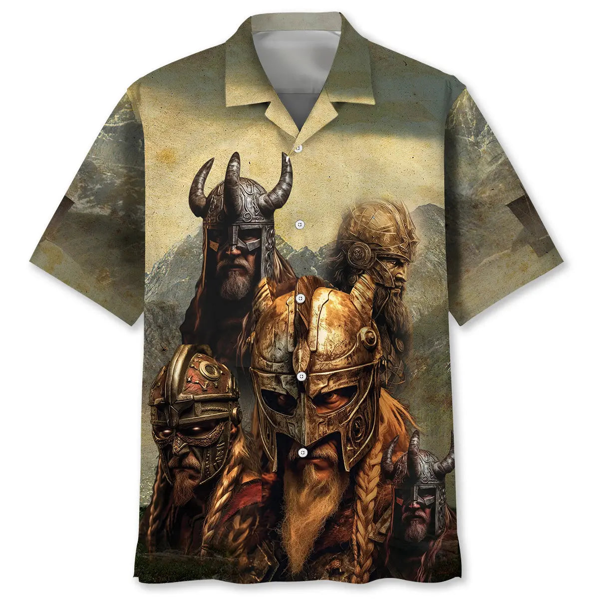 Hawaiian Shirt / Adults / S Legendary Viking Warrior Hawaiian Shirt