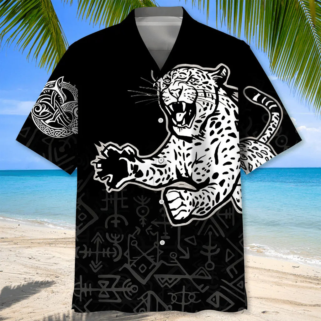 Leopard Tattoo Hawaiian Shirt