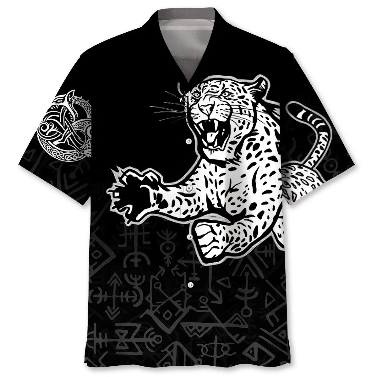 Hawaiian Shirt / Adults / S Leopard Tattoo Hawaiian Shirt