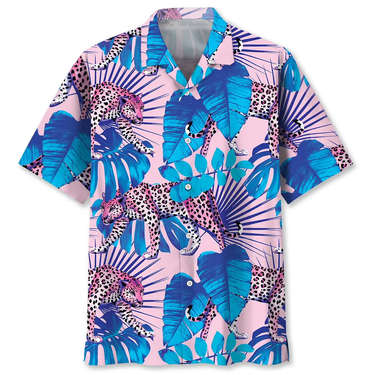 Hawaiian Shirt / Adults / S Leopard Tropical Hawaiian Shirt