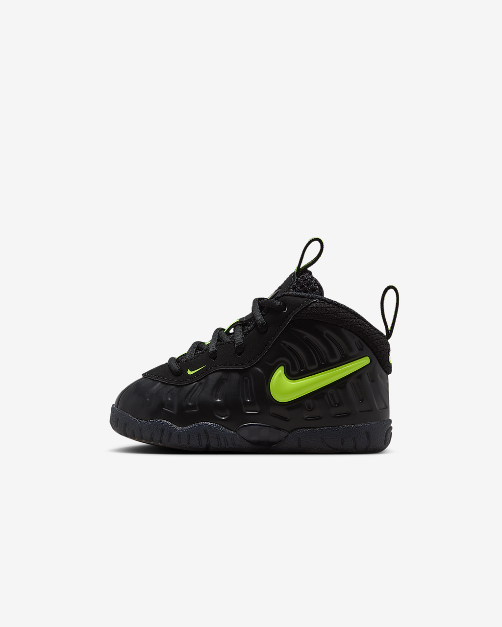 Nike Little Posite Pro Black Voltage Yellow IQ7231-001