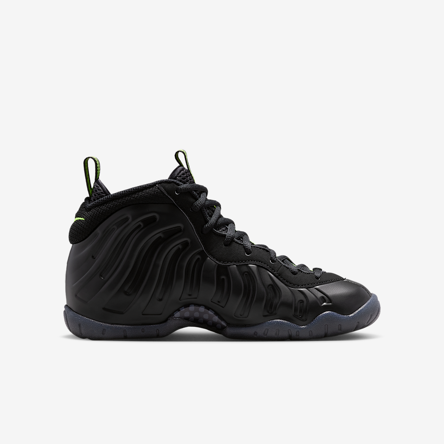 Nike Little Posite Pro Black Voltage Yellow IQ7230-001