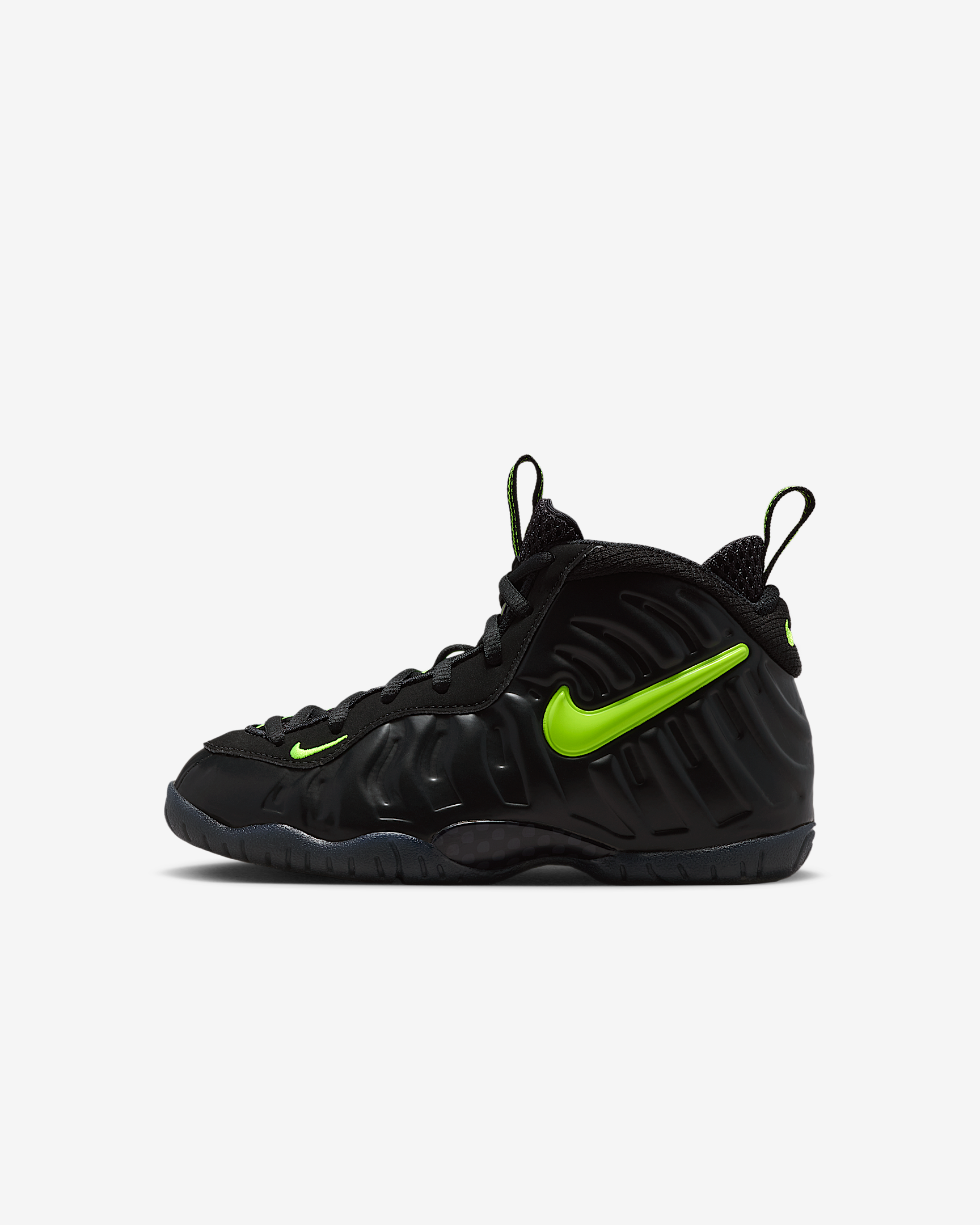 Nike Little Posite Pro Black Voltage Yellow IQ7232-001