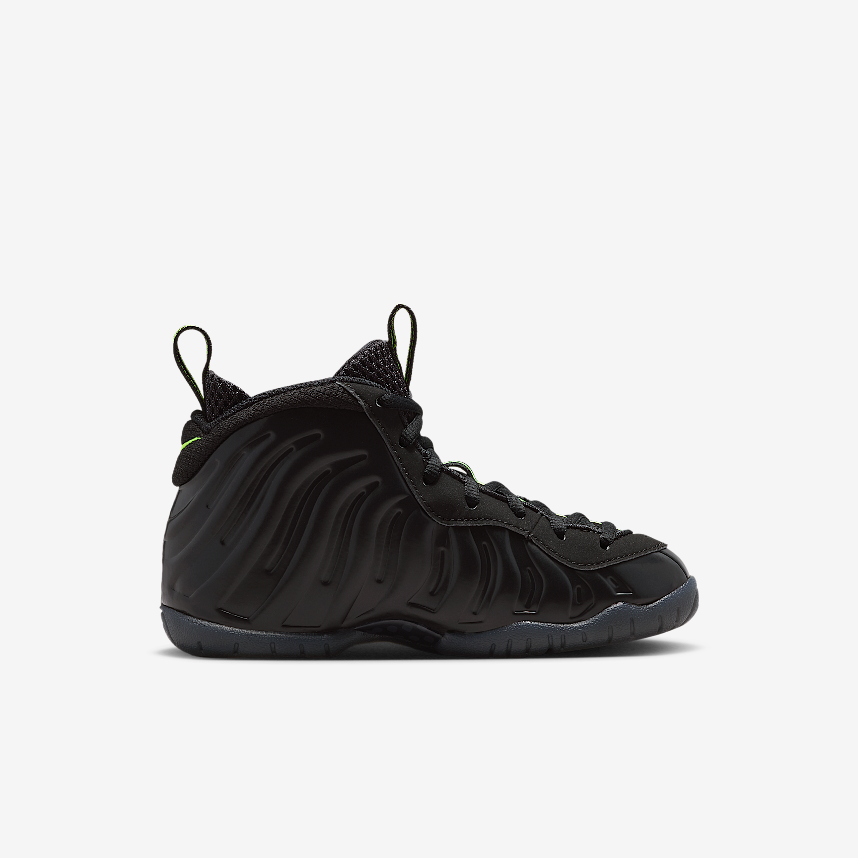Nike Little Posite Pro Black Voltage Yellow IQ7232-001