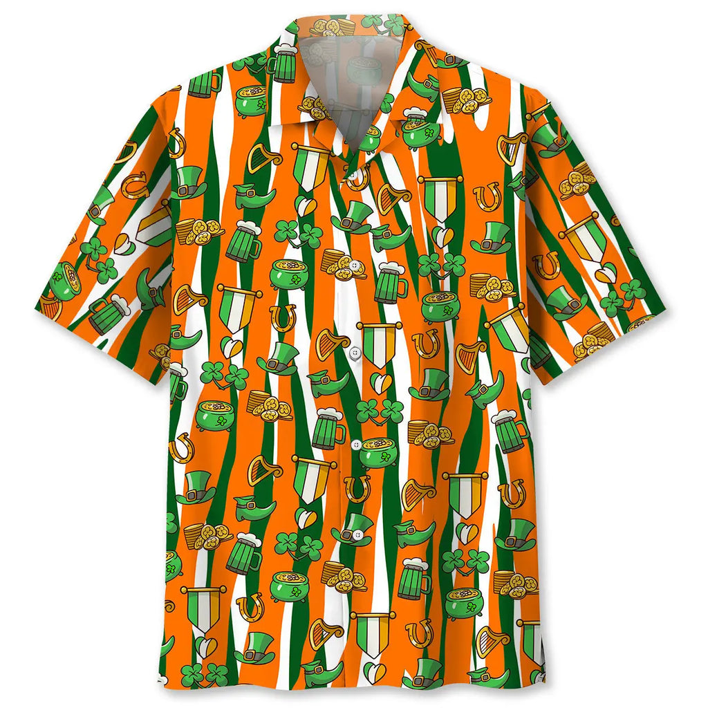 Hawaiian Shirt / Adults / S Lucky Irish St.Patrick Day Hawaiian Shirt
