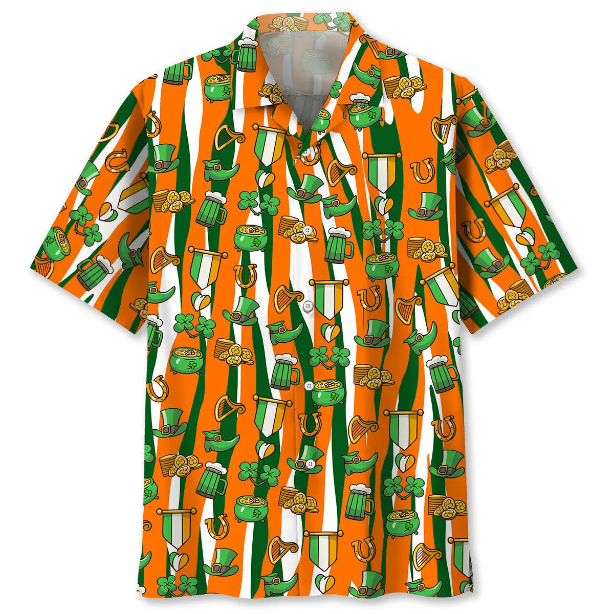 Hawaiian Shirt / Adults / S Lucky Irish St.Patrick Day Hawaiian Shirt