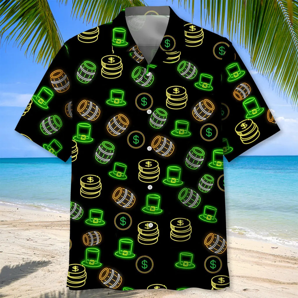 Lucky Neon Green St.Patrick Day Hawaiian Shirt