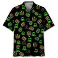 Hawaiian Shirt / Adults / S Lucky Neon Green St.Patrick Day Hawaiian Shirt