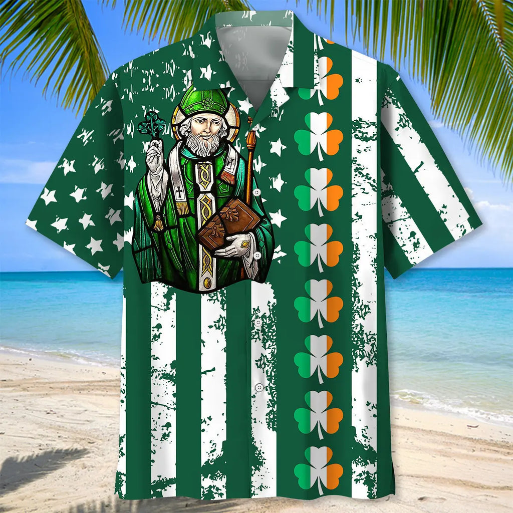 Lucky Vintage Irish St.Patrick Day Hawaiian Shirt
