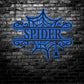 Spiderweb Welcome Halloween Day - Led Light Metal - Owls Matrix LTD