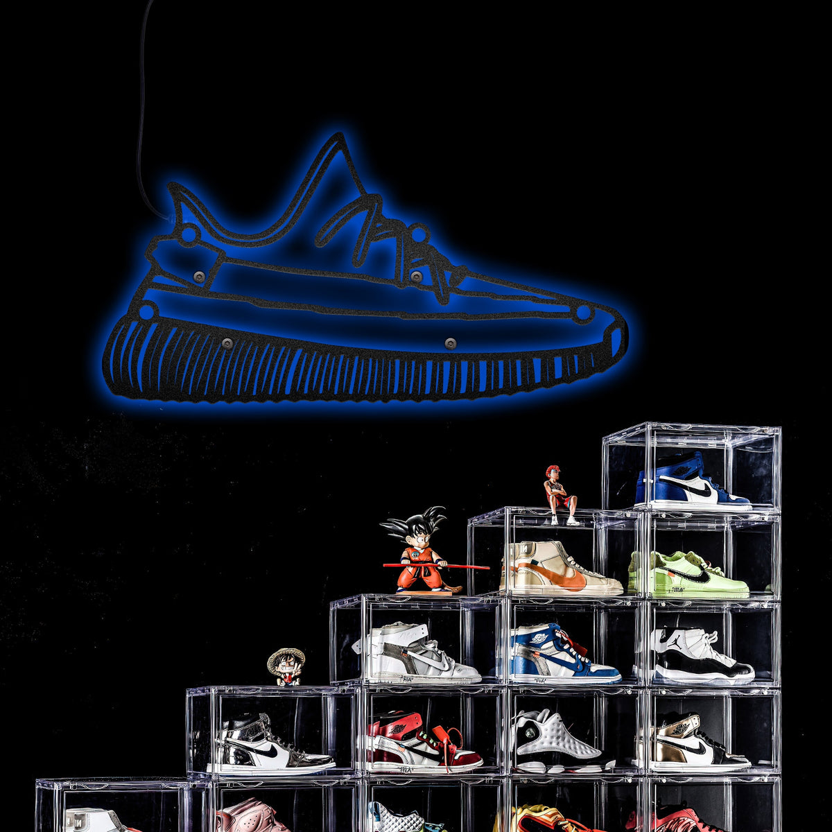 Shoe Made You Are Confident - Led Light Metal - Owls Matrix LTD