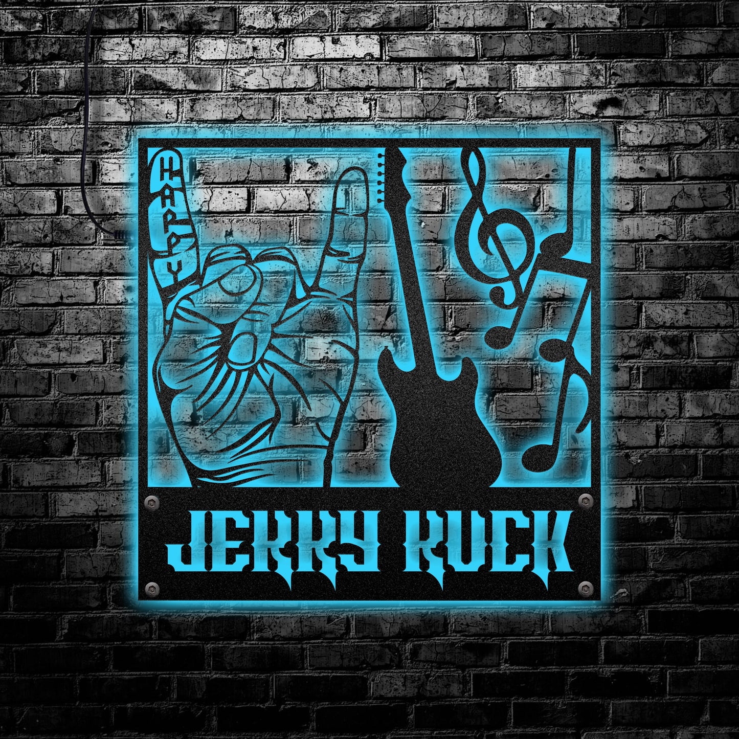 Rock Fan Finger Personalized - Led Light Metal - Owls Matrix LTD