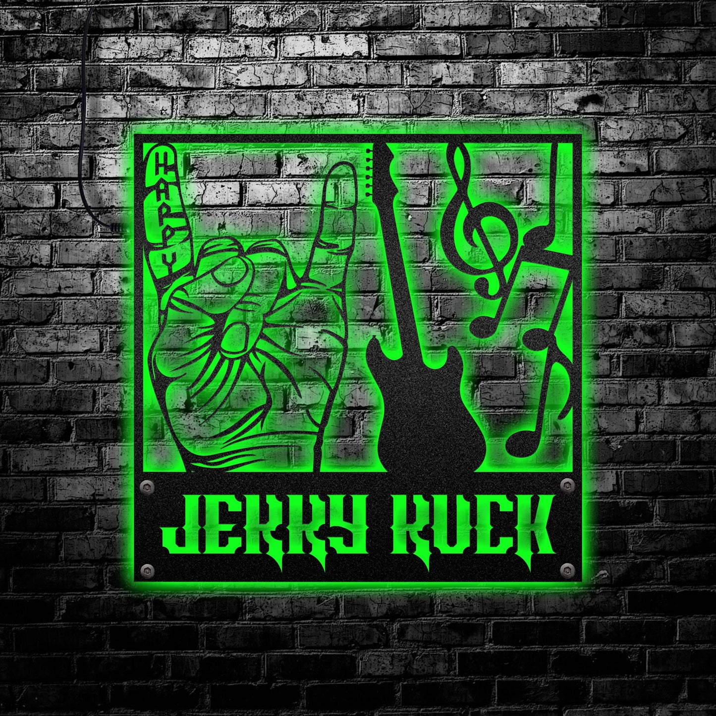 Rock Fan Finger Personalized - Led Light Metal - Owls Matrix LTD