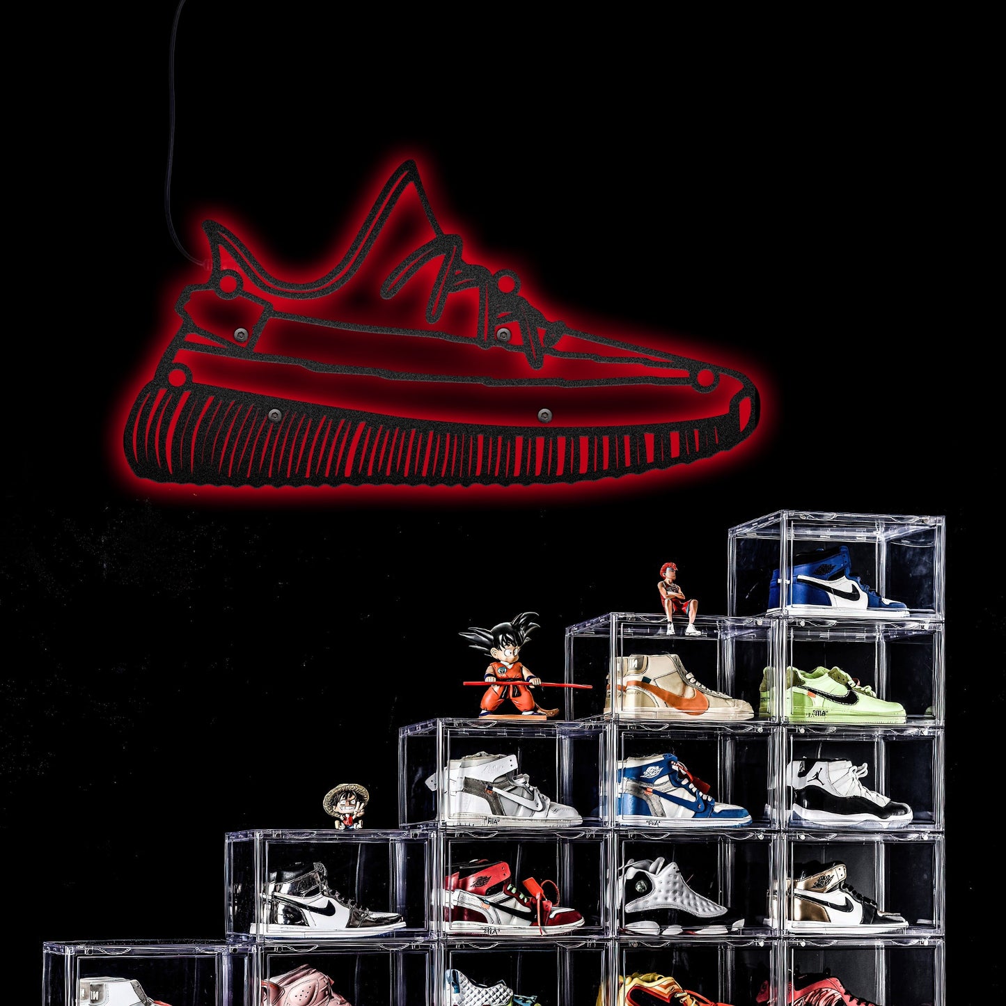 Shoe Made You Are Confident - Led Light Metal - Owls Matrix LTD