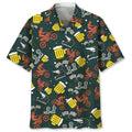 Hawaiian Shirt / Adults / S Motocross Beer Hawaiian Shirt