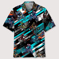 Hawaiian Shirt / Adults / S motocross color abstract hawaiian shirt
