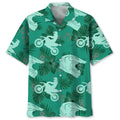 Hawaiian Shirt / Adults / S Motocross Kelly Green Hawaiian Shirt