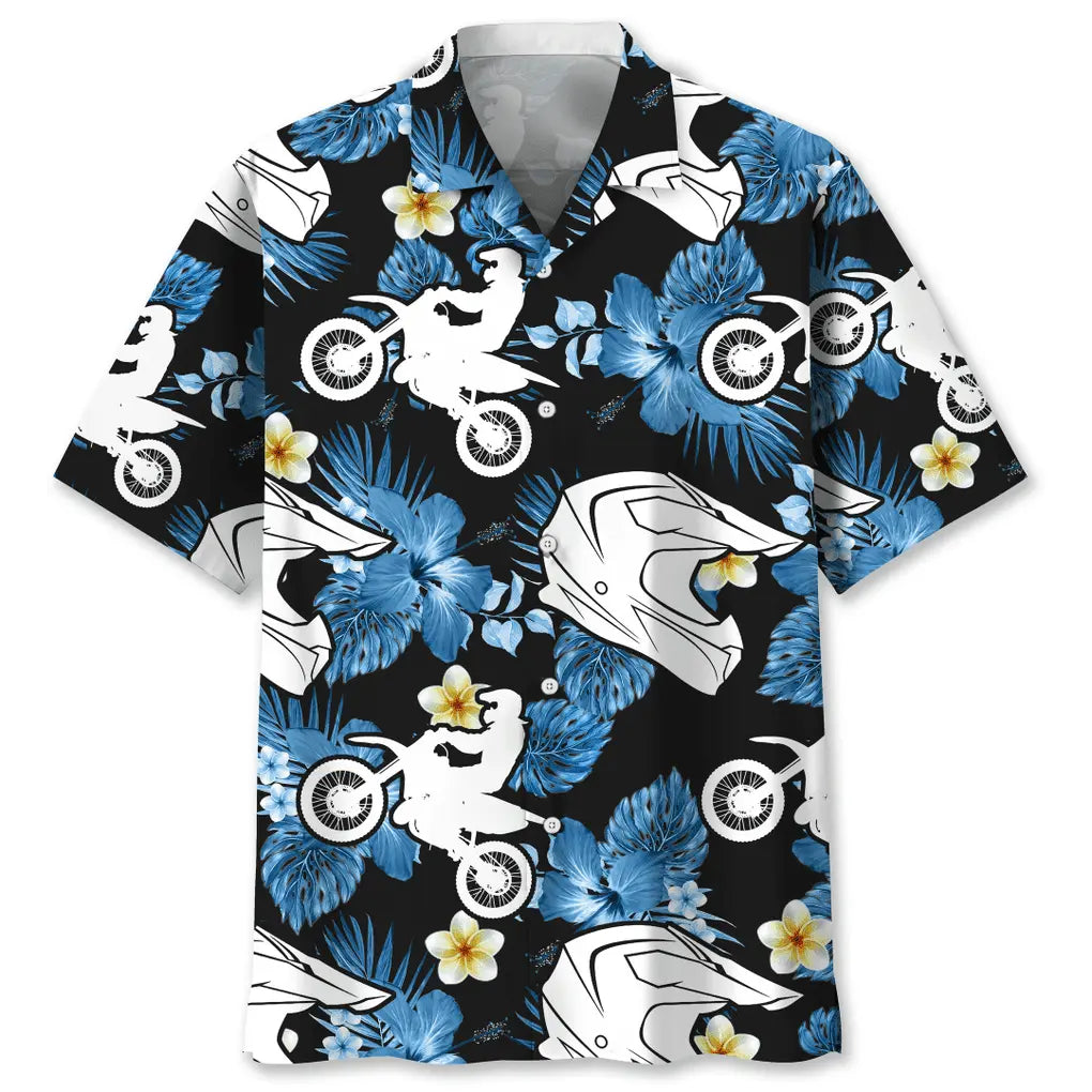 Hawaiian Shirt / Adults / S Motocross Nature Hawaiian Shirt