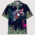 Hawaiian Shirt / Adults / S motocross tropical leaf hawaiian shirt
