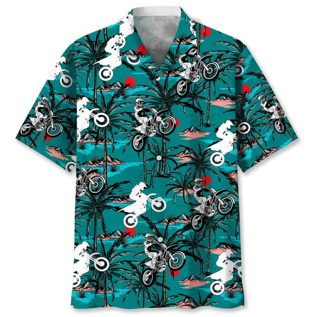 Hawaiian Shirt / Adults / S Motocross Vintage Hawaiian Shirt