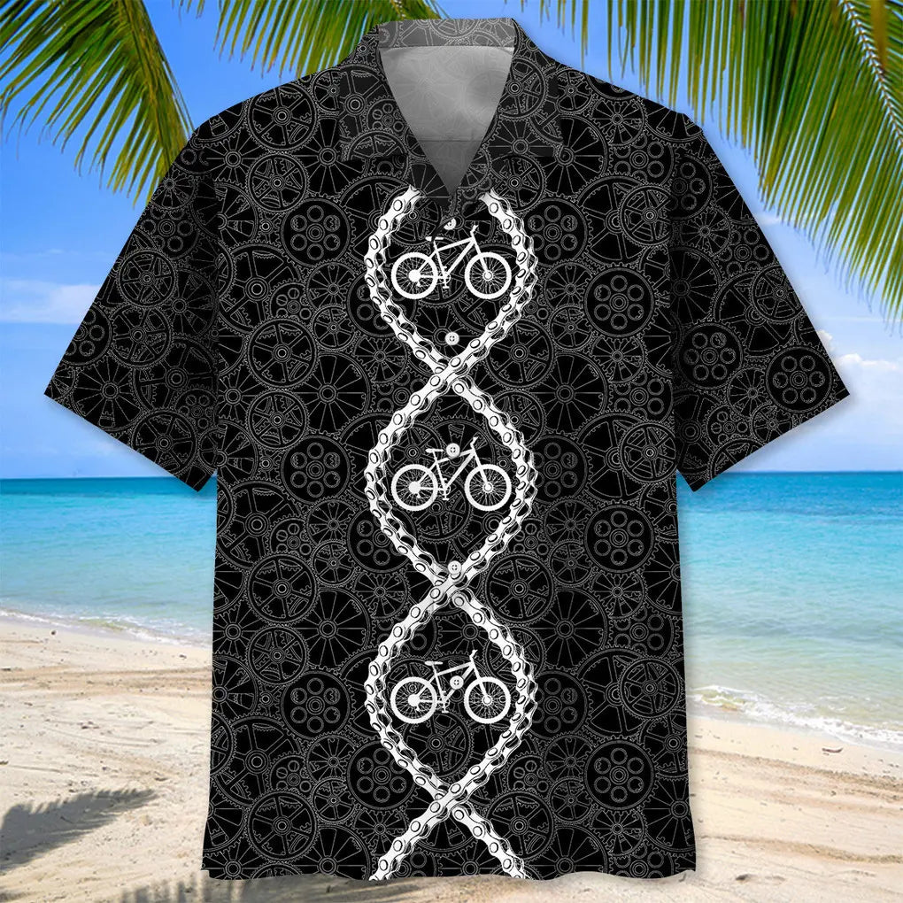 Mountain Bike Dna Hawaiian Shirt