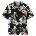 Hawaiian Shirt / Adults / S Mountain Bike Nature Flower Hawaiian Shirt