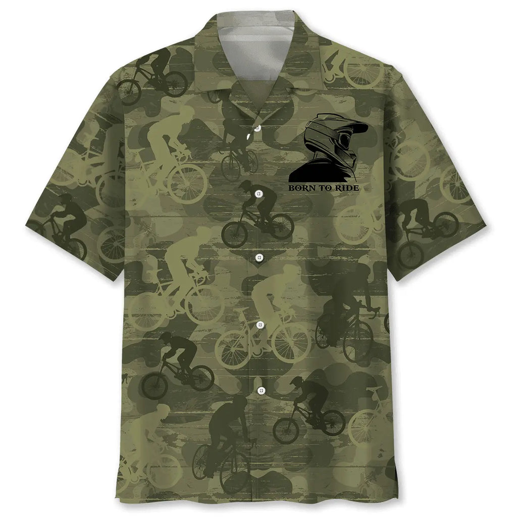 Hawaiian Shirt / Adults / S Mountain Bike Ride Hawaiian Shirt