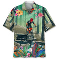 Hawaiian Shirt / Adults / S Mountain Bike Tropical Hawaiian Shirt