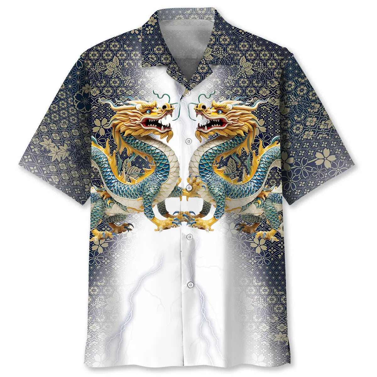 Hawaiian Shirt / Adults / S Mythology Chinese Dragon Hawaiian Shirt