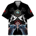 Hawaiian Shirt / Adults / S Mythology Viking Warrior Hawaiian Shirt