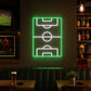 occer Bar Neon Sign - Soccer Field LED Wall Decor