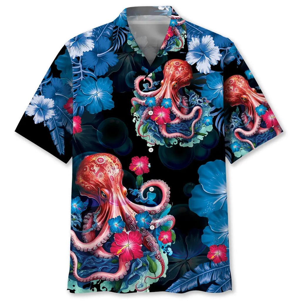 Hawaiian Shirt / Adults / S Octopus Hawaiian Shirt