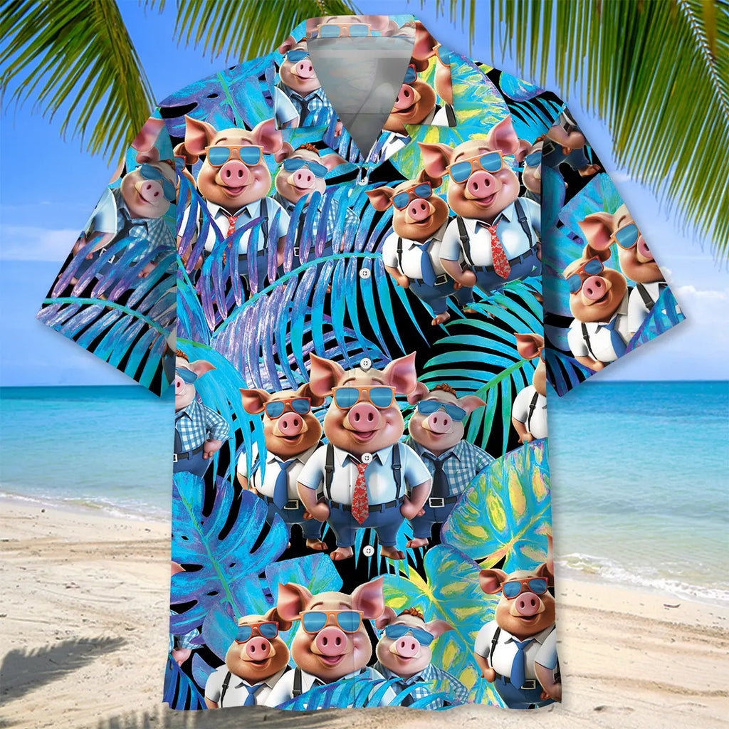 Officer Pigs Hawaiian Shirt Men