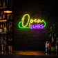 Open 24HRS Flashing RGB LED Neon Sign - Bar Wall Decor