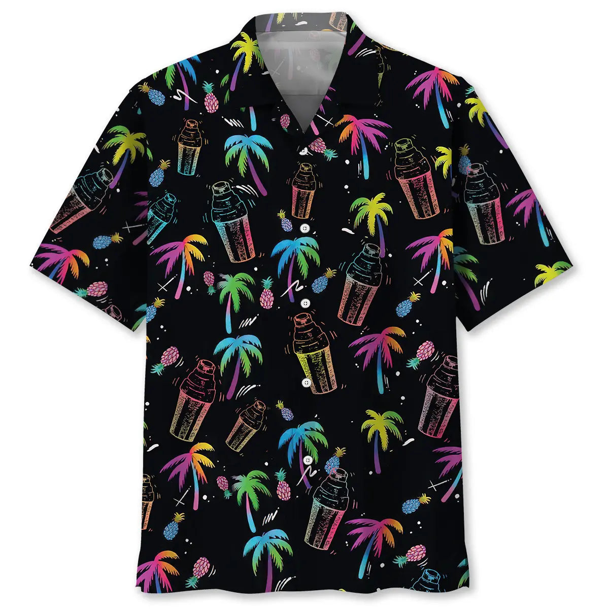 Hawaiian Shirt / Adults / S Palm Tree Shaker Bartender Hawaiian Shirt