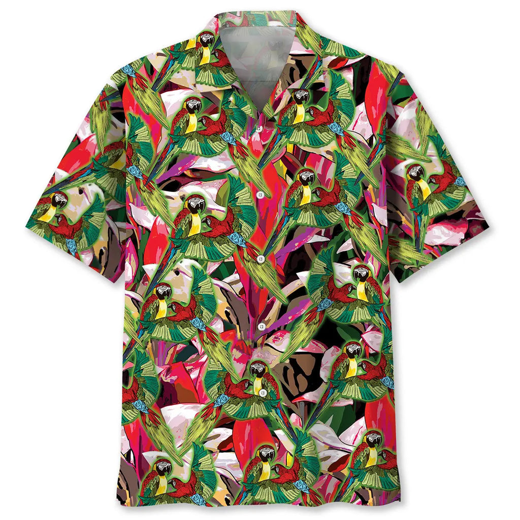 Hawaiian Shirt / Adults / S Parrot Tropical Color Hawaiian Shirt
