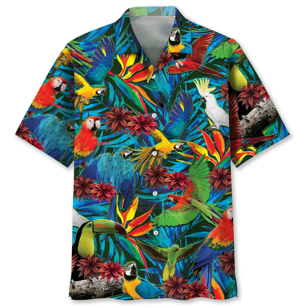 Hawaiian Shirt / Adults / S Parrot Tropical Hawaiian Shirt