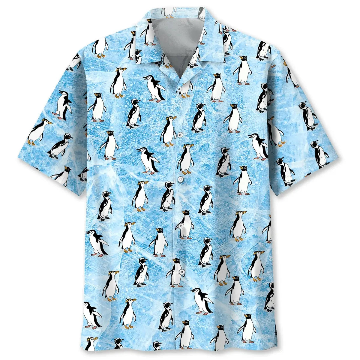 Hawaiian Shirt / Adults / S Penguins Ice Hawaiian Shirt